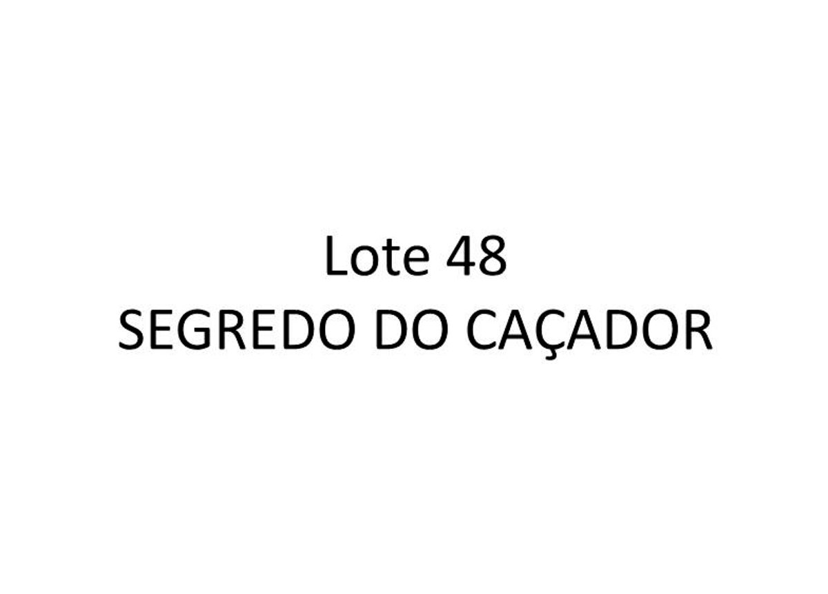 SEGREDO DO CAÇADOR